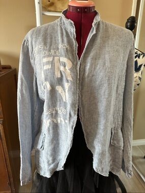 Light Gray Women's Casual Open-Front Jacket
